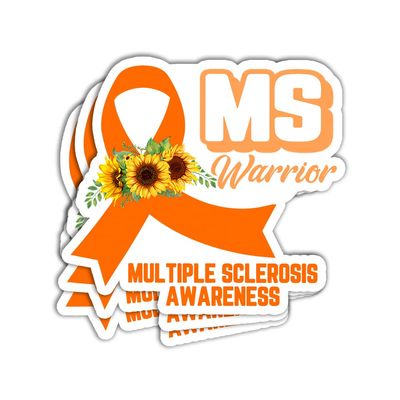ULTRAVUTT MS Warrior Awareness Sticker MS Awareness Stickers Multiple Sclerosis Stickers Multiple Sclerosis Ribbon Gift Decoration Graphic
