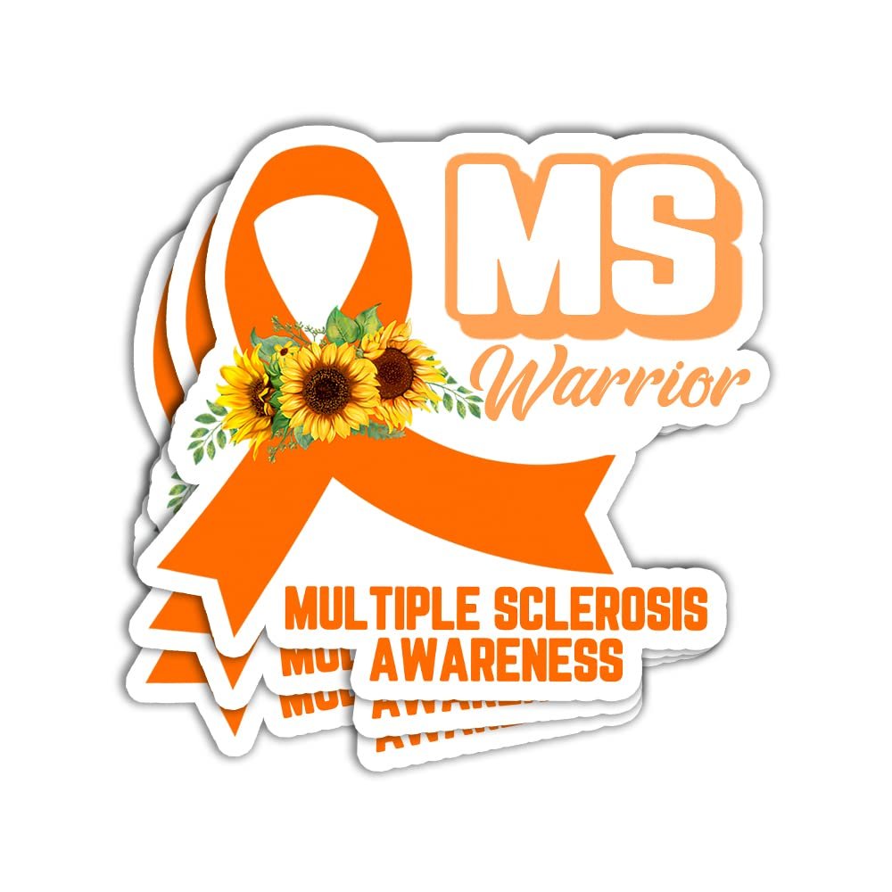 ULTRAVUTT MS Warrior Awareness Sticker MS Awareness Stickers Multiple Sclerosis Stickers Multiple Sclerosis Ribbon Gift Decoration Graphic