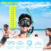 Nearsighted Snorkel Gear, Nearsighted Dry Snorkel Mask Set for Adult Youth, Nearsighted Anti Fog Diving Mask with Detachable Camera Mount & Adjustable Strap for Scuba Diving, Snorkeling, Freediving view 2