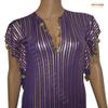 Egyptian Belly Dance Nancy Stretchy Folkloric Dancing Outfit Galabeya Oriental Abaya Dress Dresses Costume Baladi Saidi Fallahi Carnival Sequins Handmade Bellydance Women (Mauve x Gold) view 4