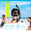 Nearsighted Snorkel Gear, Nearsighted Dry Snorkel Mask Set for Adult Youth, Nearsighted Anti Fog Diving Mask with Detachable Camera Mount & Adjustable Strap for Scuba Diving, Snorkeling, Freediving view 2