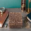 Great Birthday Gift Handmade Decorative Wooden Jewelry Box Tree Of Life Carving Jewelry Organizer Keepsake Box Treasure Chest Trinket Holder Watch Box Storage Lock Box Housewarming Gifts view 4