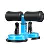 XARONF Portable Sit Up Bar for Floor, Sit-Up Assistant Device 2 Strong Suction Cups, for Home Work or Travel, Blue view 1