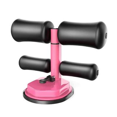 XARONF Sit Up Bar for Floor, Sit-up Assistant Device, Portable Sit-up Fitness Equipment Muscle Exercise Abdominal Device for Home Exercise Workout, Blue (Color : Pink)