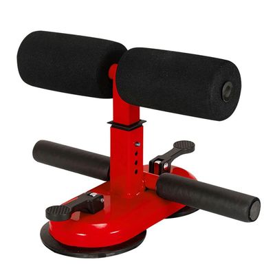XARONF Multifunction Portable Sit Up Bar for Floor, Sit-Up Assistant Device 2 Strong Suction Cups for Home Work or Travel (Color : Red)