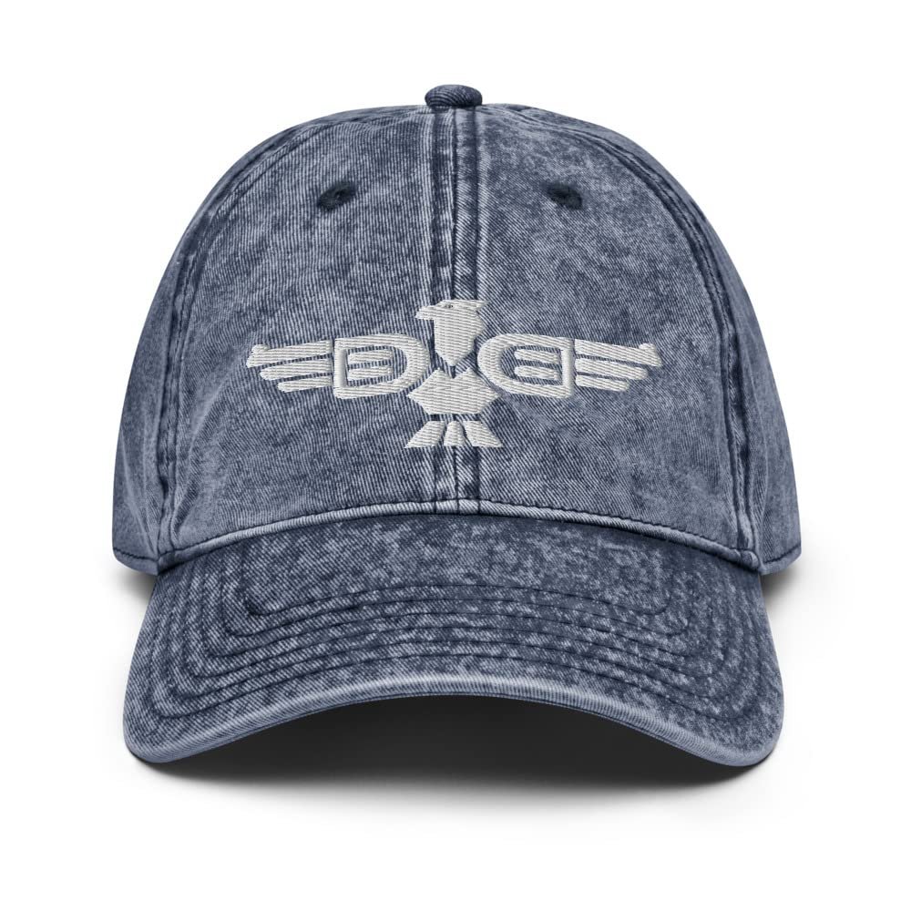 American By Greatness Eagle Second Amendment 2A Pistol Wings Guns Western Revolver Official AG Embroidered Design Vintage Cotton Twill Cap Navy