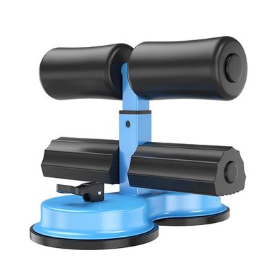 XARONF Multifunction Portable Sit Up Bar for Floor, Double Suction Cup Sit-Up Assistant Device, Home Fitness Equipment (Color : Blue)