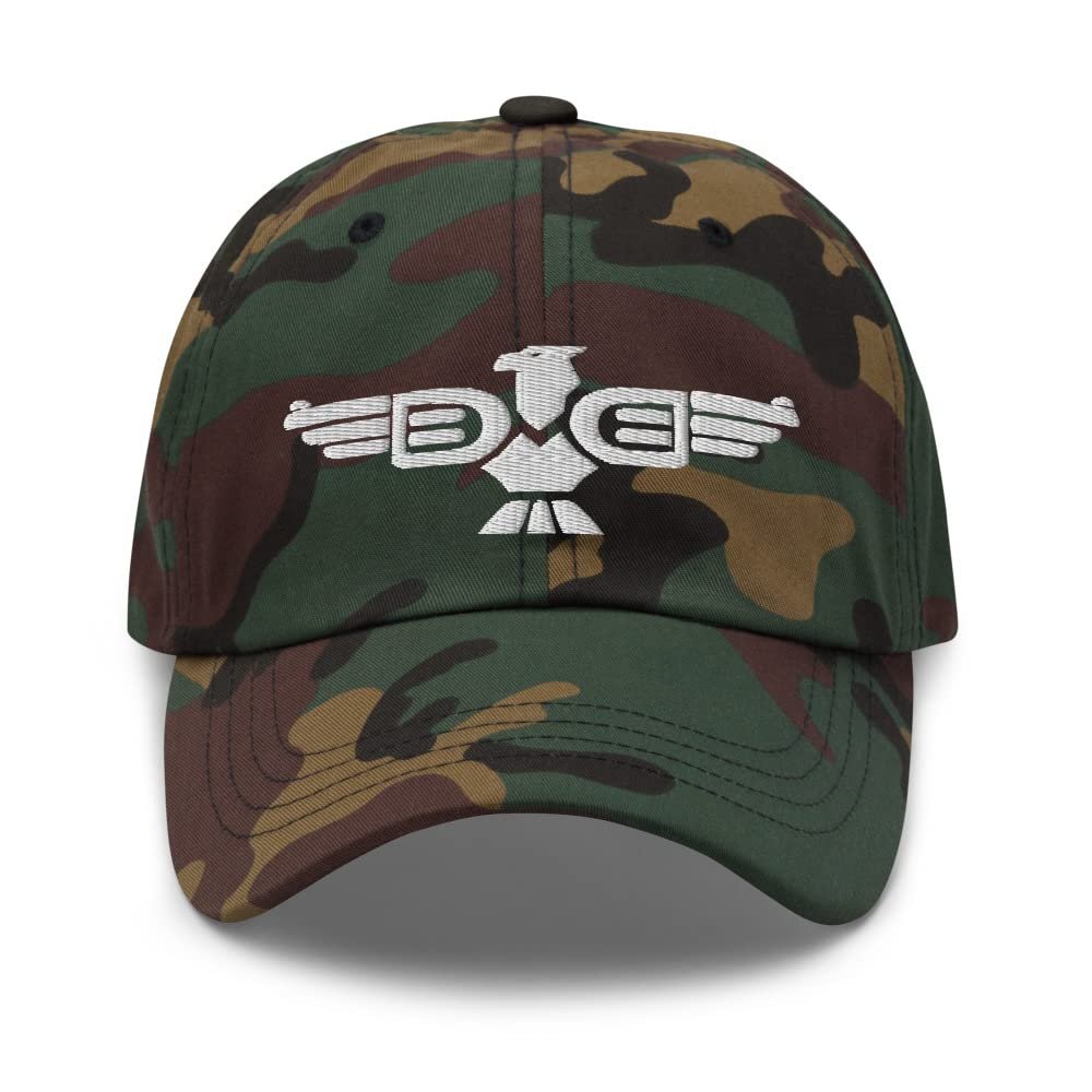Eagle Second Amendment 2A Pistol Wings Guns Western Revolver Embroidered Design Dad hat Green Camo