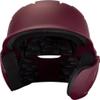 MARUCCI DURAVENT Batting Helmet with JAW Guard, Maroon, Senior, NOCSAE/SEI Certified view 2