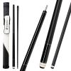 CUEDESG Carbon Fiber Pool Cue Stick 10.5mm/11.8mm/12.5mm,Low Deflection Pool Stick,Professional Cue Stick with Case (Black_Linen Wrap_12.5mm) view 1