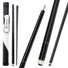 CUEDESG Carbon Fiber Pool Cue Stick 10.5mm/11.8mm/12.5mm,Low Deflection Pool Stick,Professional Cue Stick with Case (Black_Linen Wrap_11.8mm) view 1