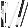 CUEDESG Carbon Fiber Pool Cue Stick 10.5mm/11.8mm/12.5mm,Low Deflection Pool Stick,Professional Cue Stick with Case(White_Linen Wrap_12.5mm) view 1