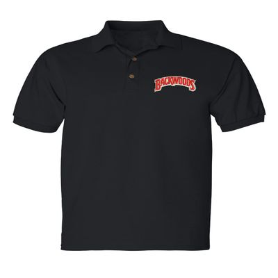 ALLNTRENDS Backwoods Men's Polo T Shirt Embroidered Backwoods Shirt (M, Black)