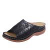 Women'S Shoes Wide Width Casual Wedge Sandals for Women Comfortable Flower Clip Toe Summer Beach Sandals Fashion Ladies Bohemia Platform Dress Shoes view 1