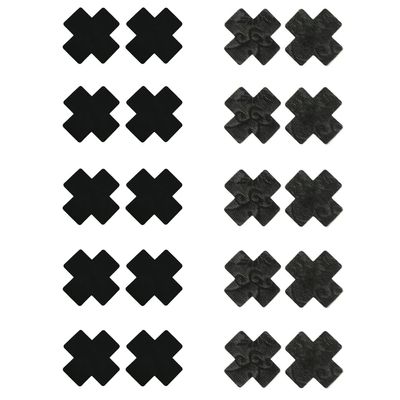 Celamirio Women's Black Nipple Covers Disposable Pasties Small 10 Pairs