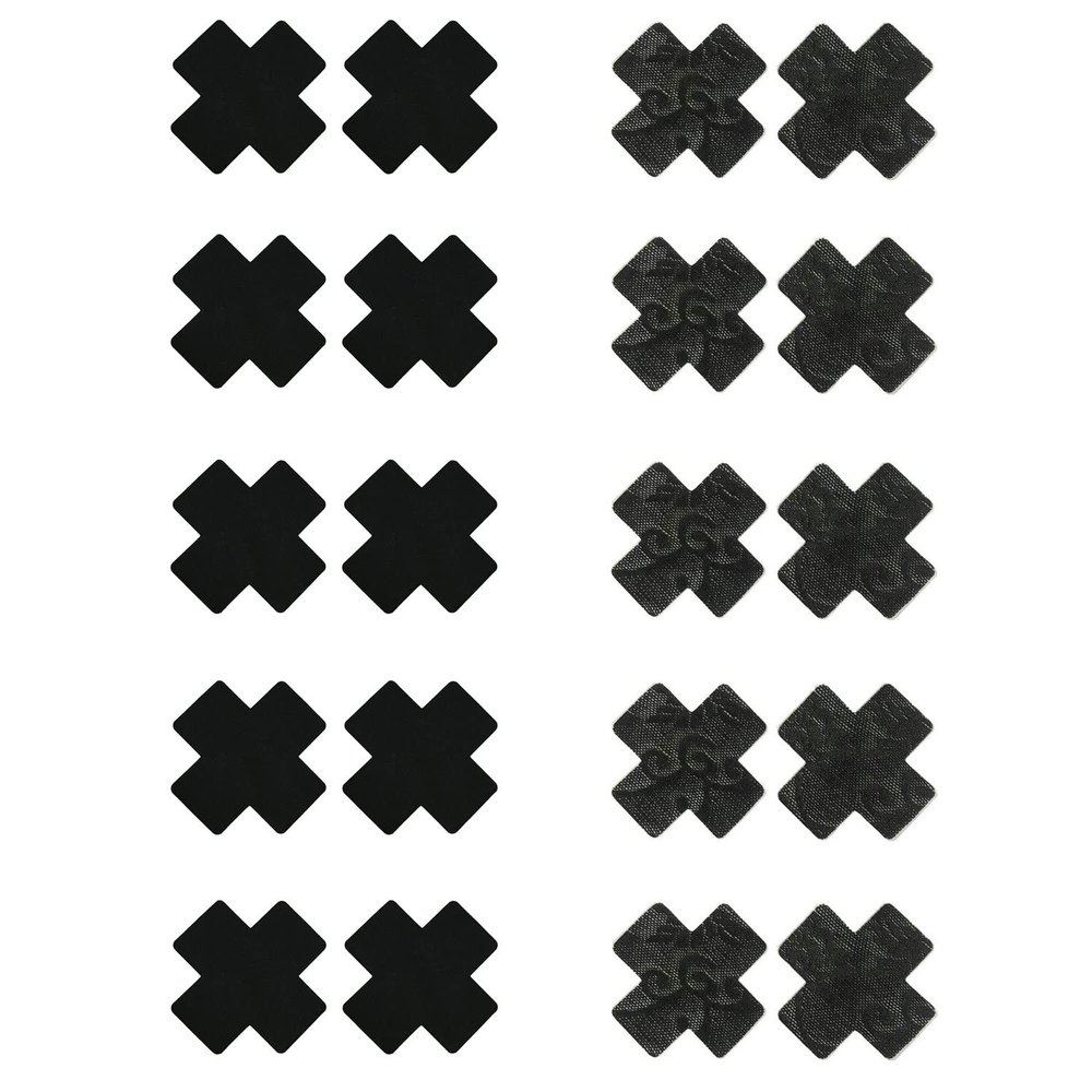 Celamirio Women's Black Nipple Covers Disposable Pasties Small 10 Pairs