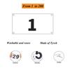 Kyzistn Running Race Bibs Large Numbers with Safety Pins for Marathon Race Events- Tyvek Tearproof Waterproof (7X4Inch,1-200) view 3
