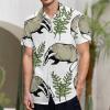 Lovely Badger Men's Hawaiian Shirt Short Sleeve Printed Button Down Beach Shirts view 2