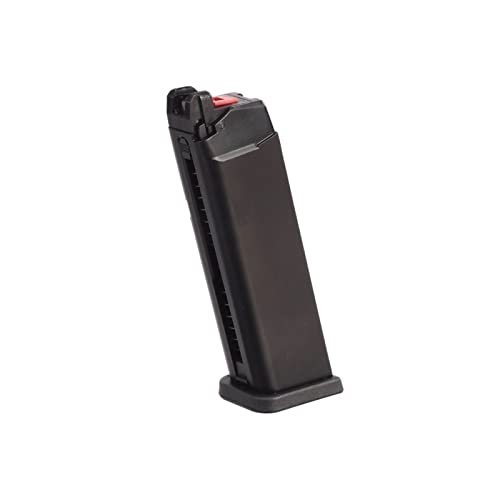 GoldenBall Galaxy GX001 26 Rounds Metal Airsoft Green Gas Magazine (Color: Black)-WE-Tech