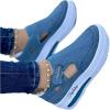 Ladmiple Slip On Shoes Women Wide Feet Womens Canvas Shoes Casual Cute Sneakers Low Cut Slip On Fashion Comfortable Walking Shoes Dressy Summer Non Slip Platform Flats Loafers view 1