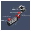 Vertical Fishing Rod Holder Adjustable Fishing Rod Holder Aluminum Magnesium Alloy 360 Degree Snap Fixed Fish Chair Rod Rack Fishing Accessories Wall Mounted Fishing Rod Rack (Color : 1) view 2