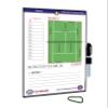 The Coacher Premium Dry Erase Magnetic Tennis Coaching Coach Board Clipboard - Made in The USA - Double-Sided - Tennis Training Aids Equipment Gear (No Magnets) view 1