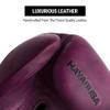 Hayabusa T3 LX Leather Boxing Gloves Men and Women for Training Sparring Heavy Bag and Mitt Work - Wine, 12oz view 2