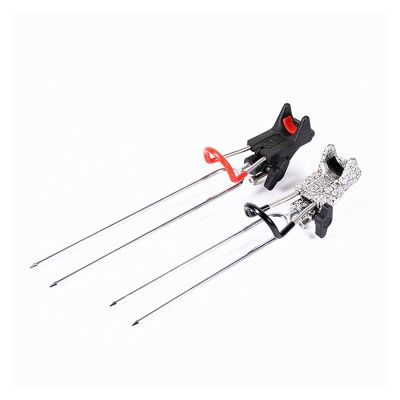 Vertical Fishing Rod Holder Support Stand Rod Racks Stainless Steel Fishing Rod Holder Spring Automatic Fishing Tackle Outdoor Fishing Accessories Bracket Wall Mounted Fishing Rod Rack ( Color : Silve