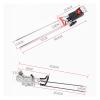 Vertical Fishing Rod Holder Support Stand Rod Racks Stainless Steel Fishing Rod Holder Spring Automatic Fishing Tackle Outdoor Fishing Accessories Bracket Wall Mounted Fishing Rod Rack ( Color : Silve view 2