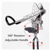 Vertical Fishing Rod Holder Support Stand Rod Racks Stainless Steel Fishing Rod Holder Spring Automatic Fishing Tackle Outdoor Fishing Accessories Bracket Wall Mounted Fishing Rod Rack ( Color : Silve view 3