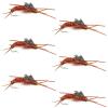 The Fly Fishing Place Tungsten Bead Head Nymph Fly Fishing Flies - Kaufmann's Brown Stone Fly with Rubber Legs - Stonefly Wet Fly - 6 Flies Hook Size 6 view 1