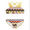 Kanu Surf Girls' Aria Beach Sport UPF 50+ Mini Tankini Two Piece Swimsuit, Nina Yellow Multi,12 view 1