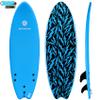 Waterkids Reef Kids Surfboard and Leash, Perfect for Learning How to Surf, Made for Kids, 5'6 Classic Fish Shape Beginne, Soft Top Foam, Easy to Catch Waves view 1