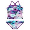 Kanu Surf Girls' Melanie Beach Sport 2-pc UPF 50+ Banded Tankini, Gianna Purple,12 view 1