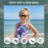 Kanu Surf Girls' Melanie Beach Sport 2-pc UPF 50+ Banded Tankini, Gianna Purple,12 view 2