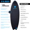 Waterkids 'Reef' Kids Surfboard & Leash, Perfect for Learning How to Surf, Made for Kids, 5'6ft Classic Fish Shape Beginner, Soft Top Foam, Easy to Catch Waves view 3