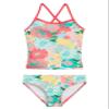 Kanu Surf Girls' Melanie Beach Sport 2-pc UPF 50+ Banded Tankini, Gianna Coral,2T view 1