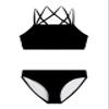 Kanu Surf Girls' Aria Beach Sport UPF 50+ Mini Tankini Two Piece Swimsuit, Solid Black,14 view 1