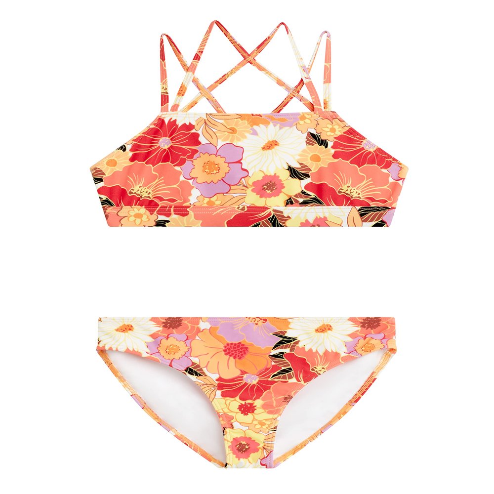 Kanu Surf Girls' Aria Beach Sport UPF 50+ Mini Tankini Two Piece Swimsuit, Gianna Yellow,12