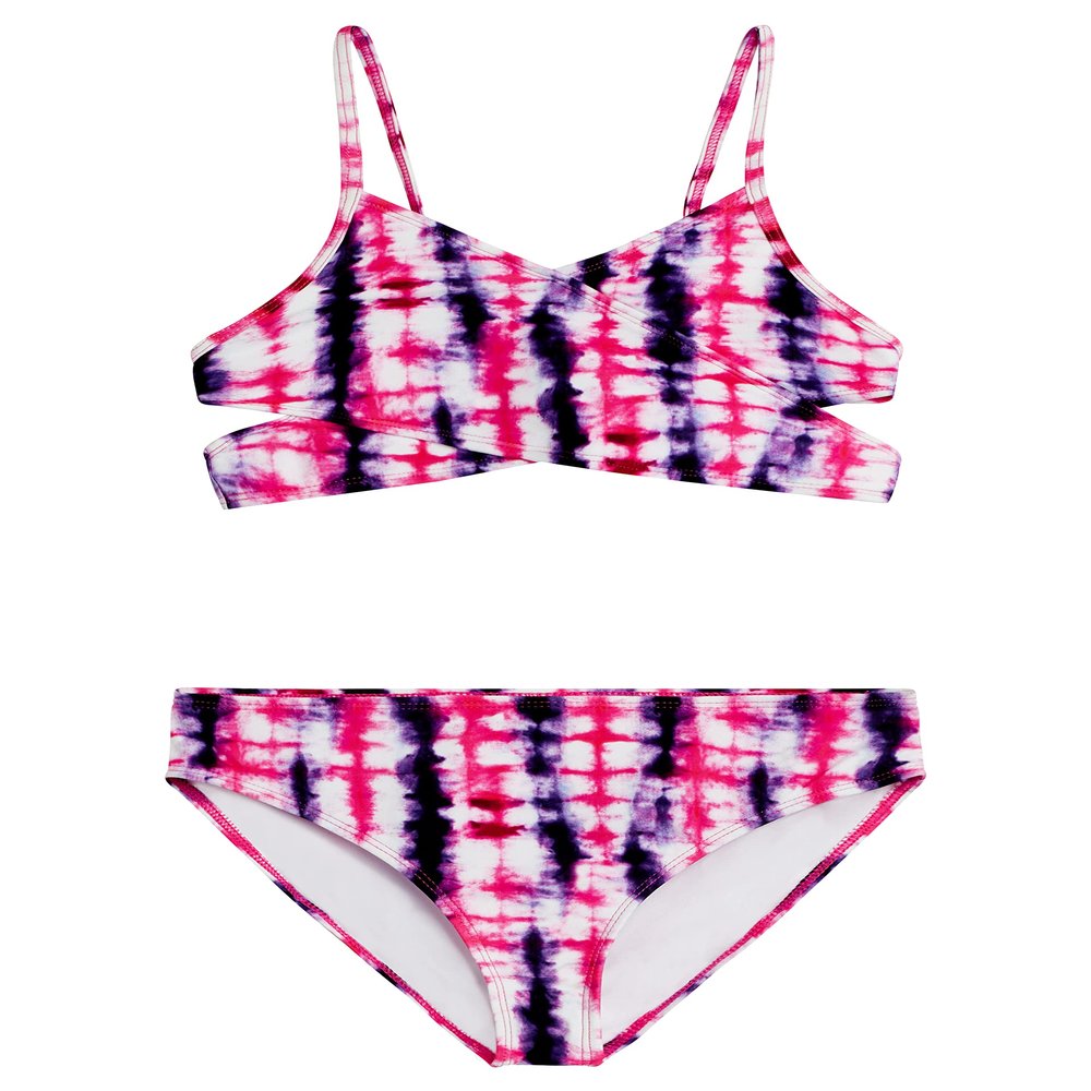 Kanu Surf Girls Coral Reef Beach Sport Wrap Around Bikini 2-Piece Two Swimsuit, Dawn Pink, 16 US