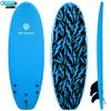 WATERKIDS Kids Surfboard & Leash, Perfect for Learning How to Surf, Made for Kids, 4'10 ft Soft Top for Beginners, Foam Surfboard Makes It Easy to Learn How to Surf & Catch Waves - Ocean Blue view 1