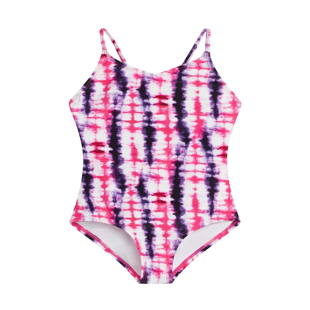 Kanu Surf Girls' Hurricane Beach Sport UPF 50+ 1-Piece Swimsuit, Dawn Pink,10