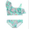 Kanu Surf Girls Avery UPF 50+ Beach Sport One Shoulder Tankini Two Piece Swimsuit, Summer Green, 12 US view 1
