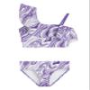 Kanu Surf Girls Avery UPF 50+ Beach Sport One Shoulder Tankini Two Piece Swimsuit, Gigi Purple, 16 US view 1