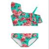 Kanu Surf Girls Avery UPF 50+ Beach Sport One Shoulder Tankini Two Piece Swimsuit, Avery Green, 16 US view 1