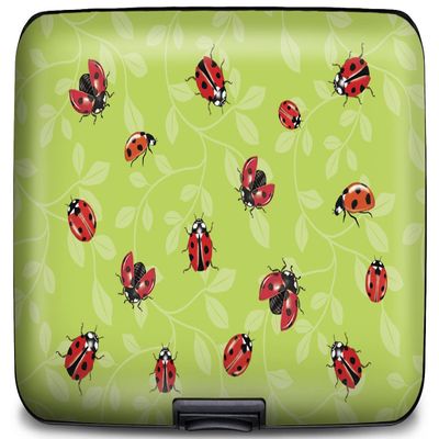 Monarque RFID Secure Armored Wallet (Mary Lake-Thompson Ladybugs)