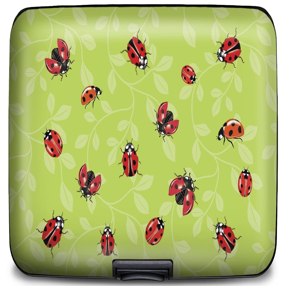 Monarque RFID Secure Armored Wallet (Mary Lake-Thompson Ladybugs)