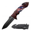 USA Patriot 8" Spring Assisted Tactical Rescue Folding Pocket knife w/ Glass Breaker Handle, Seatbelt Cutter and Pocket Clip view 1
