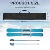 Cosmos Ski Bag Adjustable Length Skiing Travel Carry Ski Bag Snowboard Bag for Travel Skiing Accessory Equipment - Fits Ski Up to 200 cm Long, Water Resistant view 2