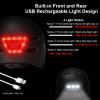 GTSBROS Adult Bike Helmet with Light - Front and Rear LED Lights Adjustable Mountain & Road Bicycle Helmets for Adults Men Women Cycling Helmets for Commuting, Biking view 2